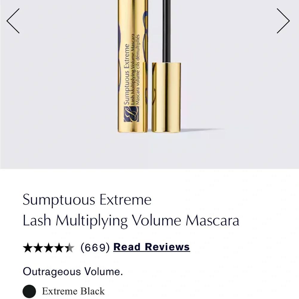 Estee Lauder Sumptuous Extreme Lash Multiplying Volume Mascara (Extreme Black)